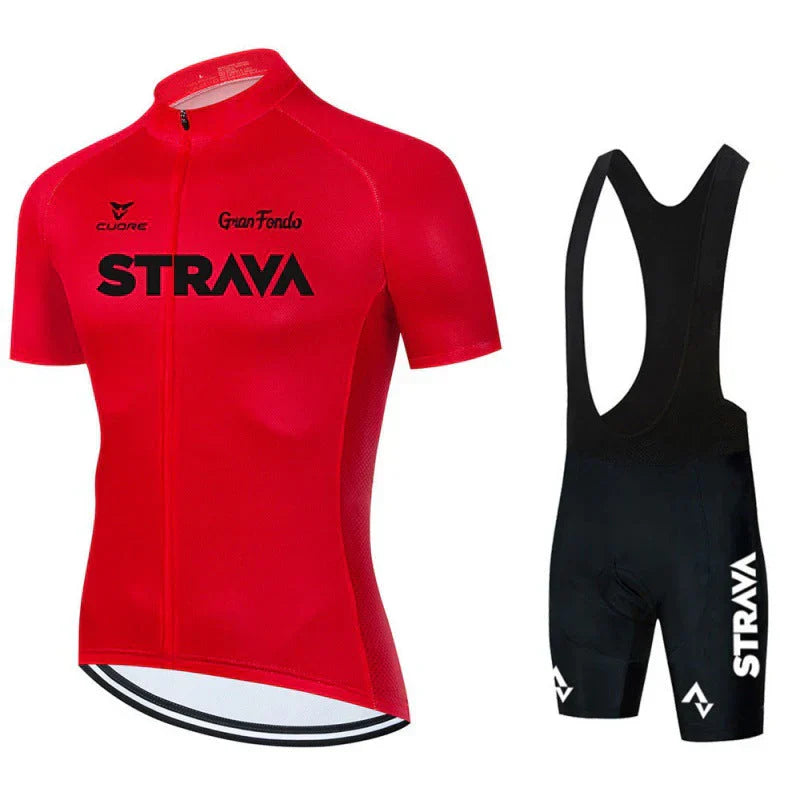 Strava | Ensemble de vêtements de cyclisme professionnels