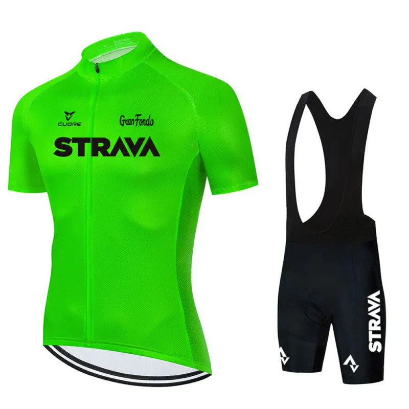 Strava | Ensemble de vêtements de cyclisme professionnels