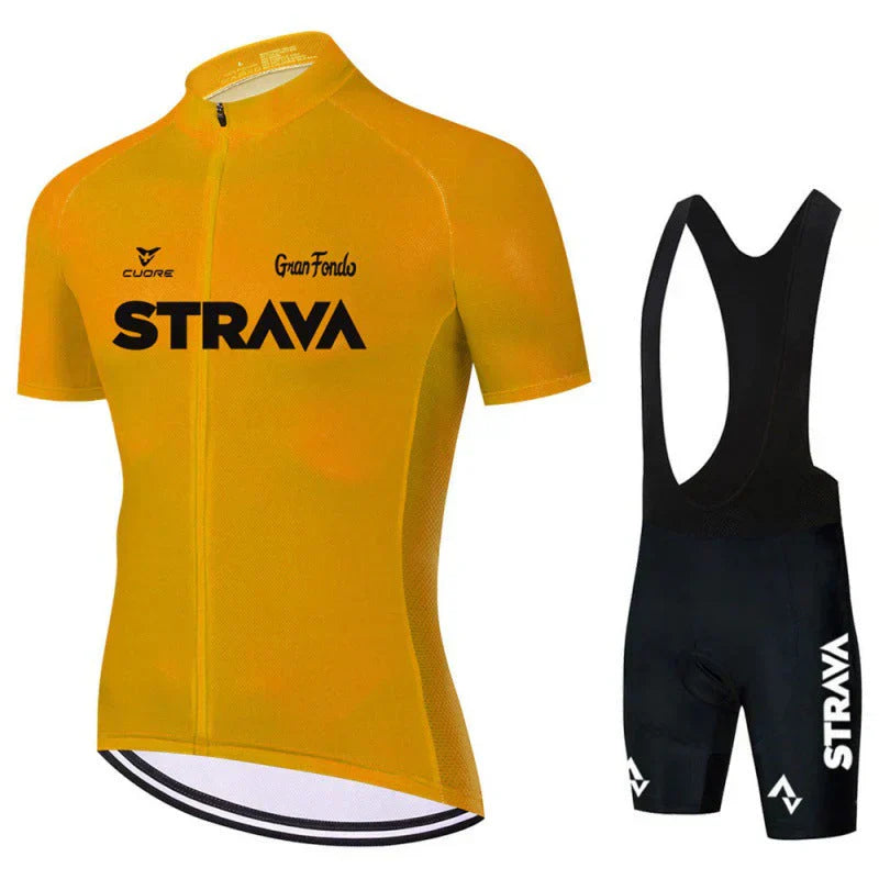 Strava | Ensemble de vêtements de cyclisme professionnels