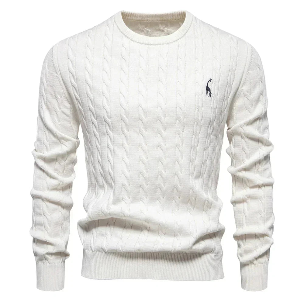 Falkner | Stickad Modern Herrpullover