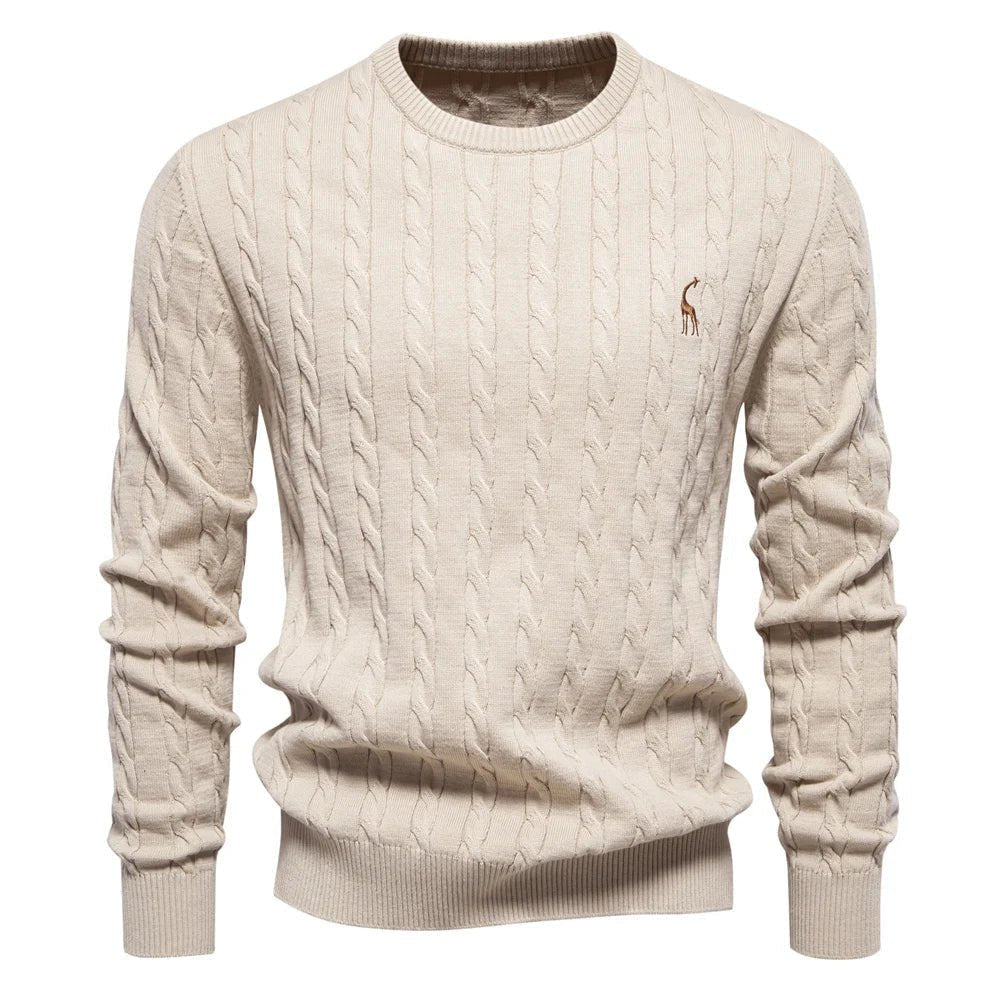 Falkner | Stickad Modern Herrpullover