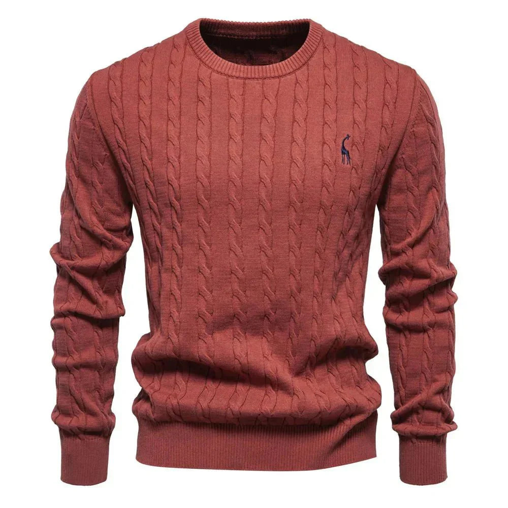 Falkner | Stickad Modern Herrpullover