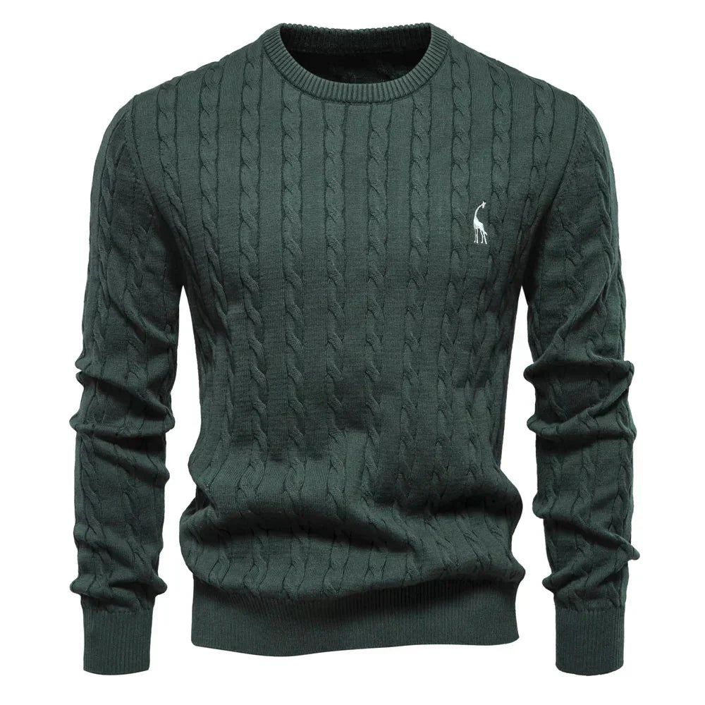 Falkner | Stickad Modern Herrpullover