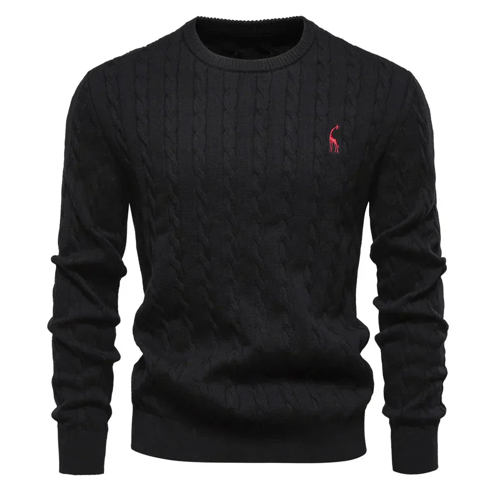 Falkner | Stickad Modern Herrpullover