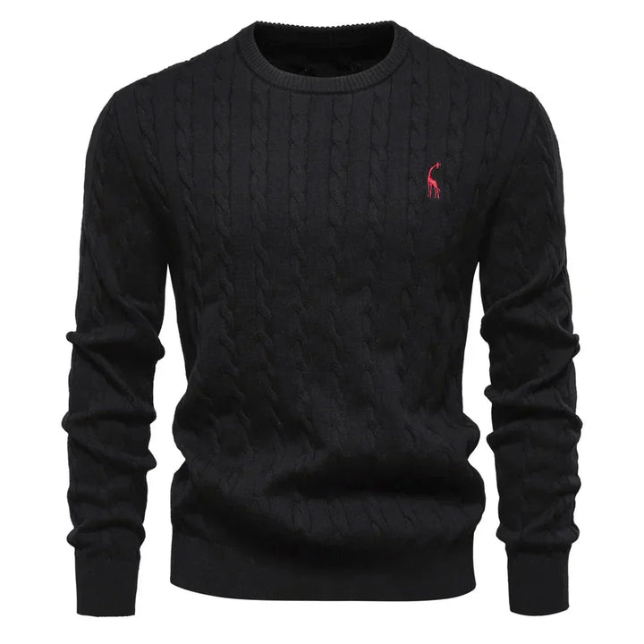 Falkner | Stickad Modern Herrpullover