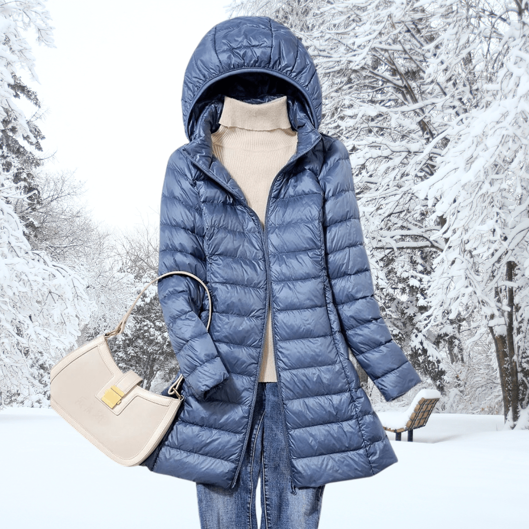 Feathra™ - Lätt Vadderad Dunjacka Varm Elegant och Ultimat Komfort