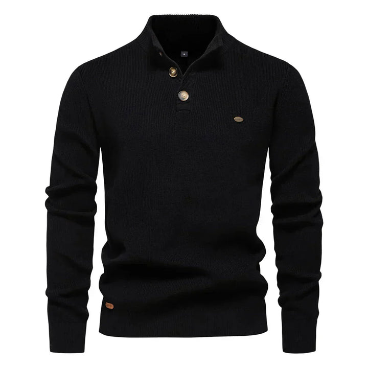 Konrad | Stilfull Herrpullover med Knappdesign