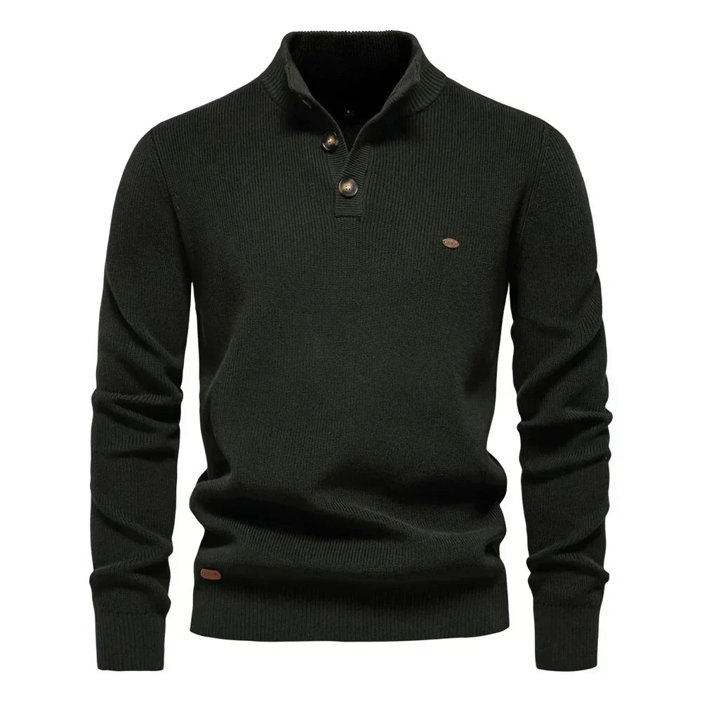 Konrad | Stilfull Herrpullover med Knappdesign