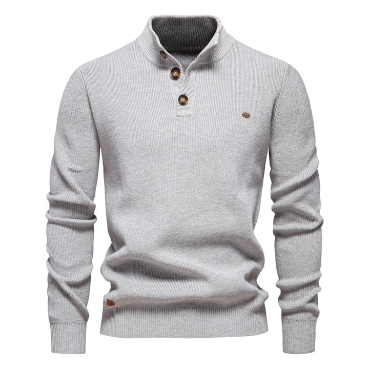 Konrad | Stilfull Herrpullover med Knappdesign