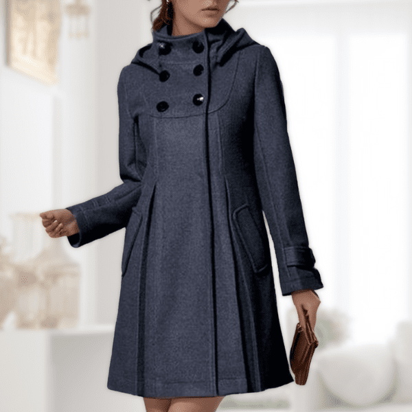 Solvara™ - Elegant Jacka med Didfickor och Huva