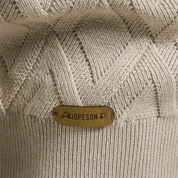 Theodor | Herrpullover med Rutmönster