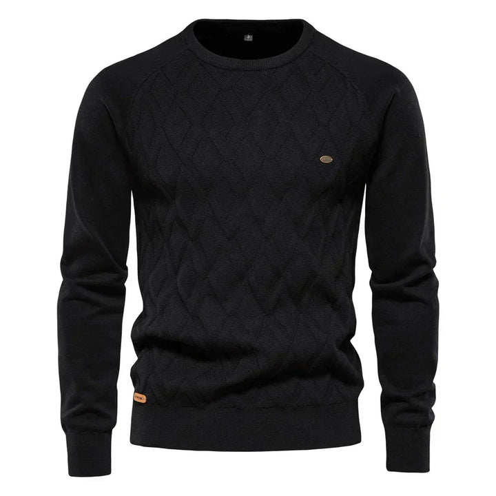 Theodor | Herrpullover med Rutmönster